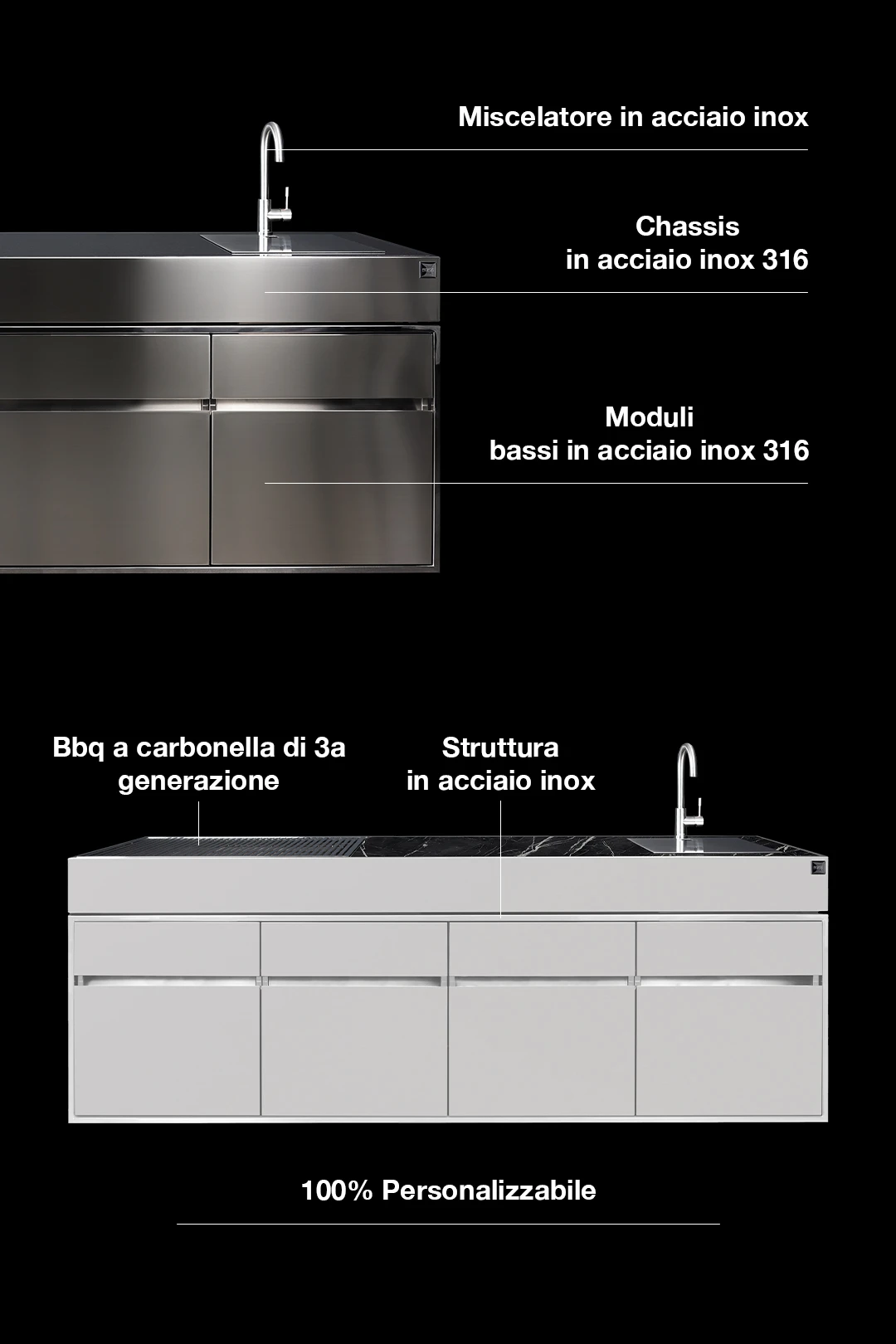 cucina per terrazzo